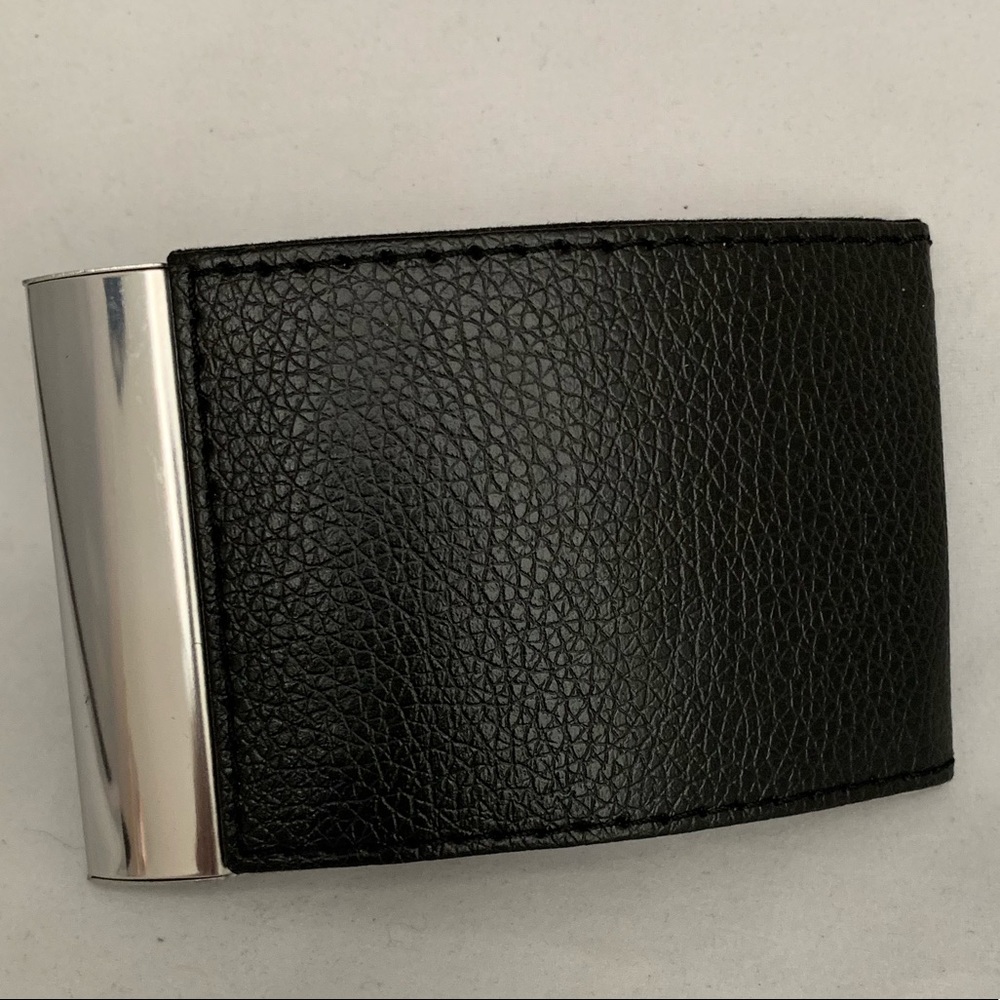 Business card holder NEW faux pebbled Leather